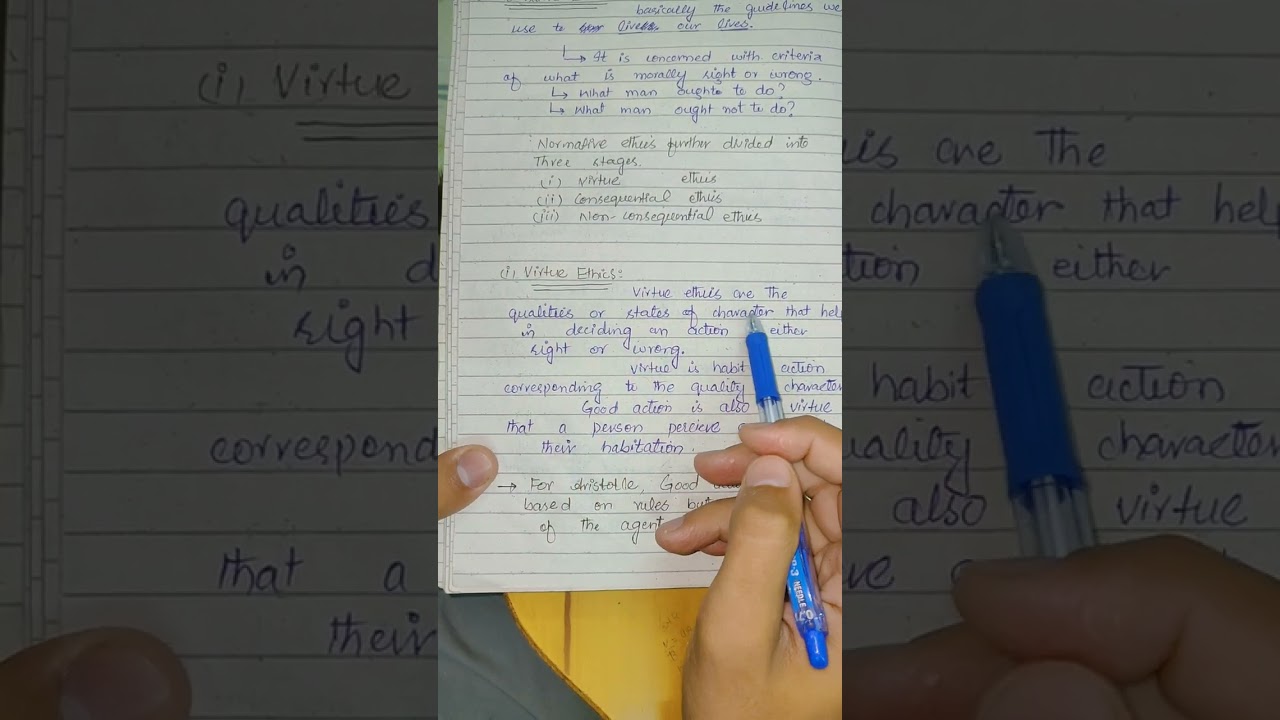 Classification Of Ethics ( Virtue, Consequential and Non Consequential Ethics)😍😍😍😍🤩👍👍👍Explanation.
