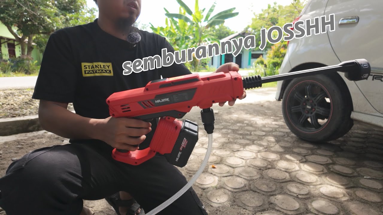 fix ini kenceng!! jarang jet cleaner cordless sekencang ini.. - HAJIME QT775C CORDLESS WASHER 20V