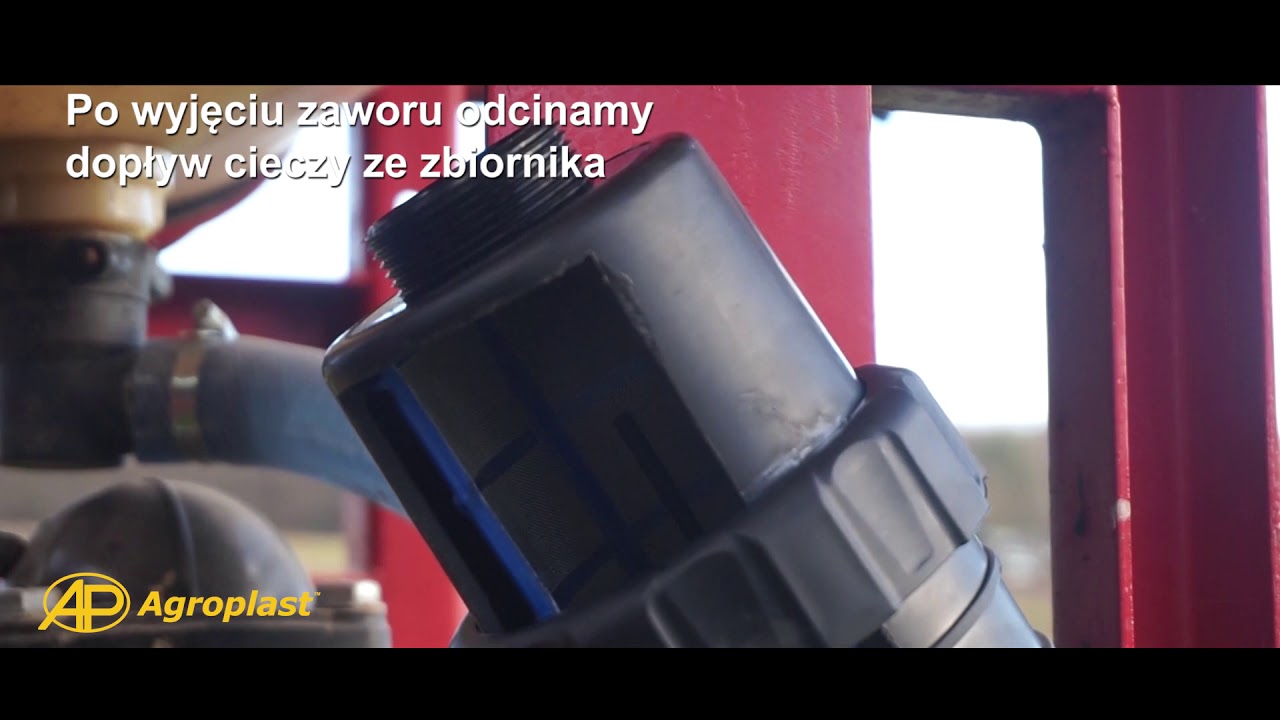 Zasada działania zaworu w filtrze ssawnym Agroplast