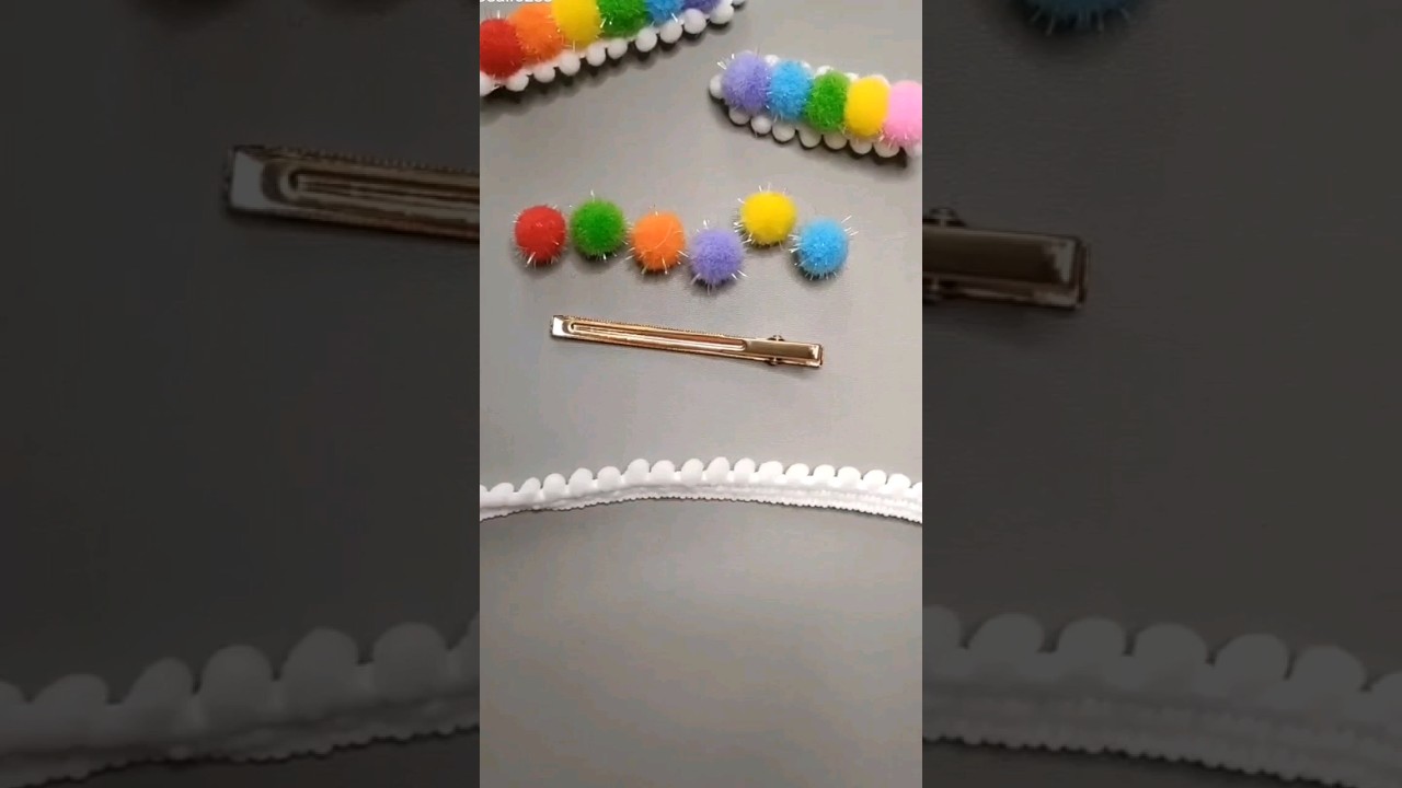 diy hair clips 😍 #shortfeed #diyhairclips #khushicrafts #handmade
