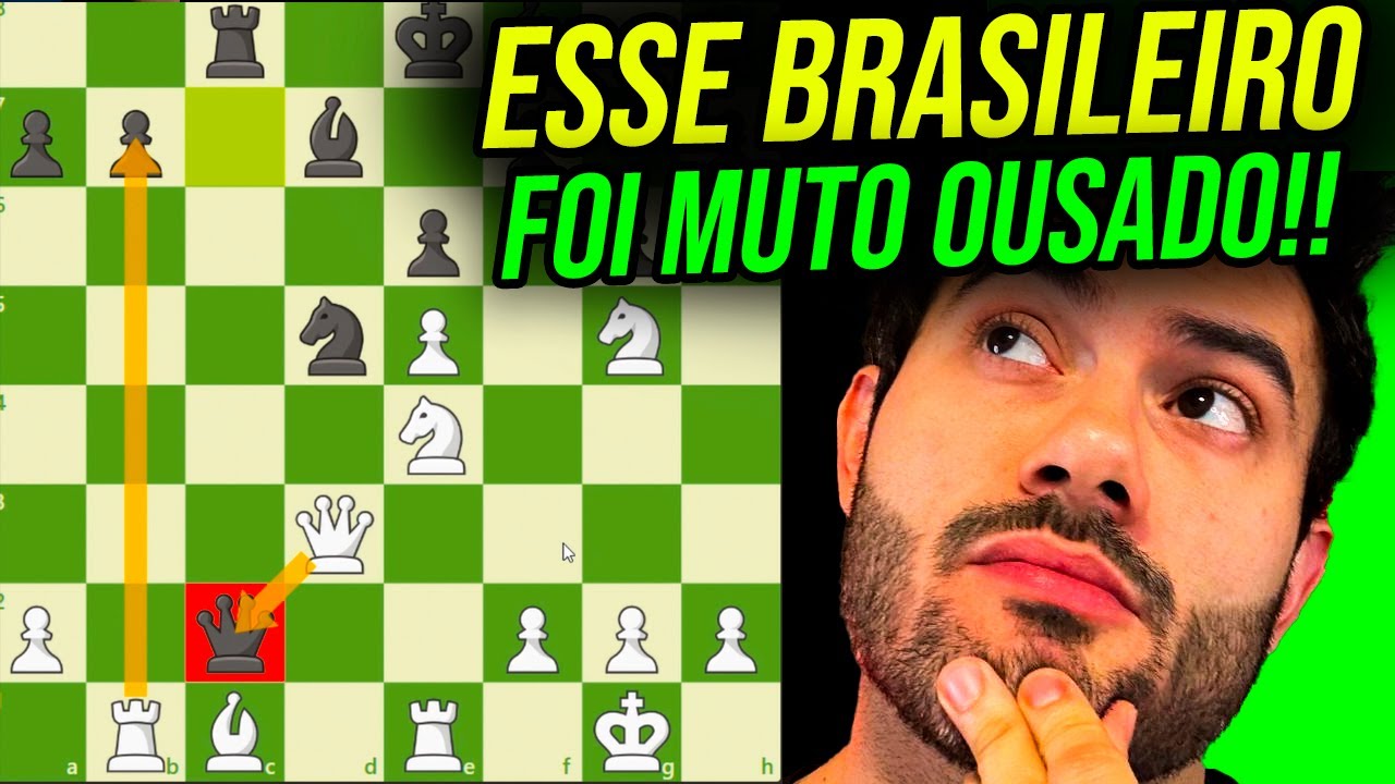 Sacrifiquei um PEÃO no lance 6 contra um BRASILEIRO!!! Rumo ao Top 1 do Brasil Xadrez