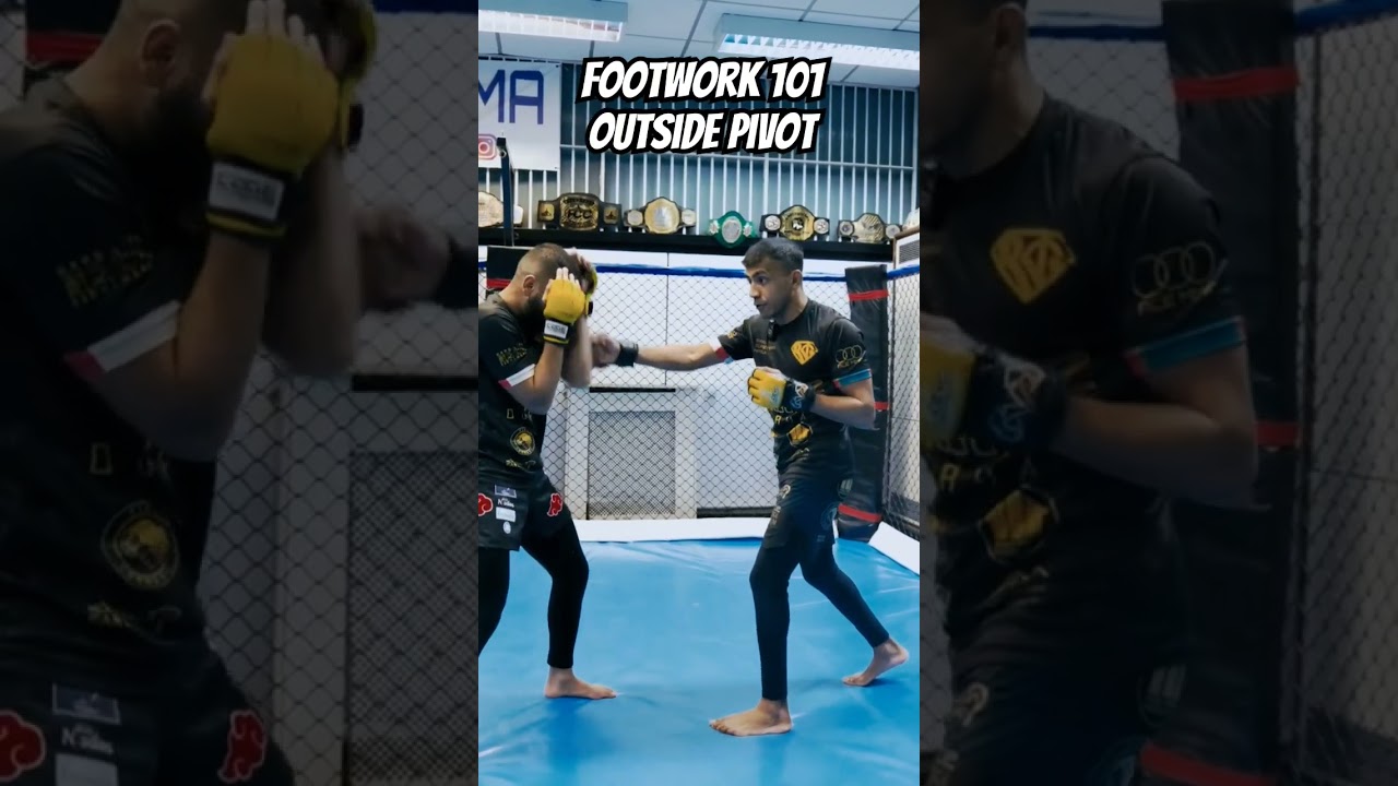 How to Pivot to the Outside #footwork #angles #mma #boxing #kickboxing #mmastriking