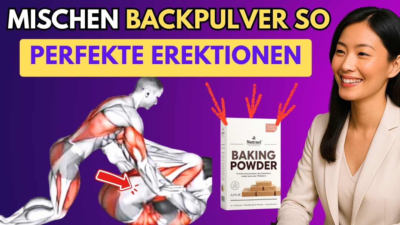 Backpulver nie allein! Diese Mischung erhöht die Durchblutung bei älteren Männern.
