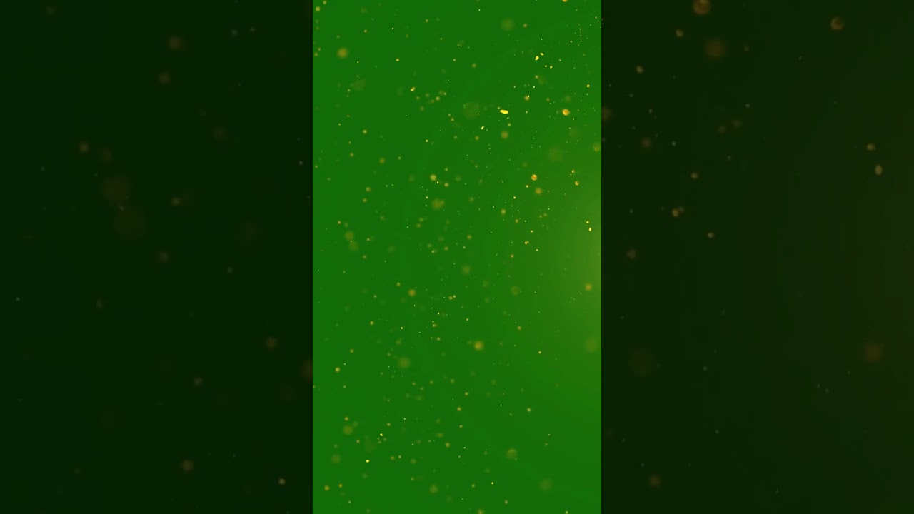 Gold Dust Particles Green Screen Video Effects