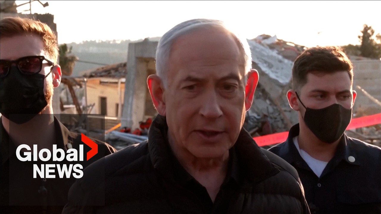 Netanyahu visits site of Iranian strikes west of Jerusalem