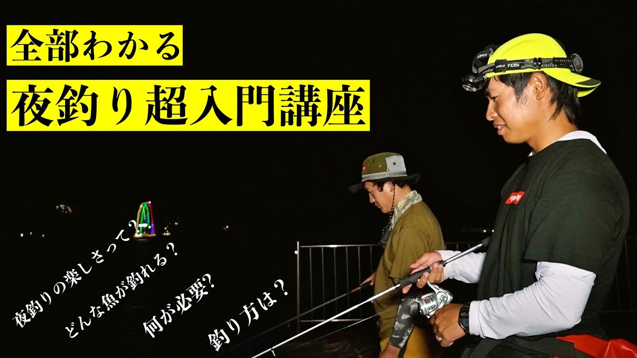 【超入門】夜は意外と良く釣れる！夜釣りをやってみたい人向けの初心者講座 #go_fishing