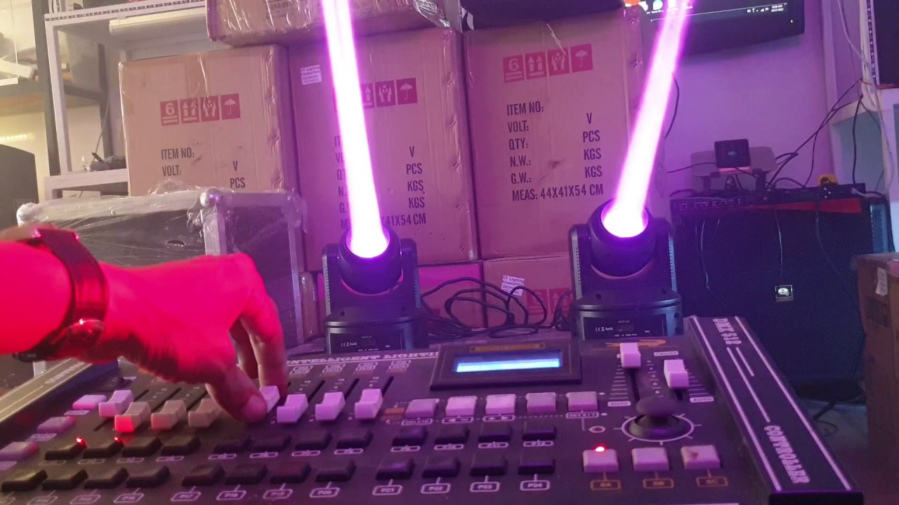CT Lighting របៀបធ្វើប្រូក្រាមភ្លើង  How To Setup Moving Head Beam60w LED With Controller Crocodie