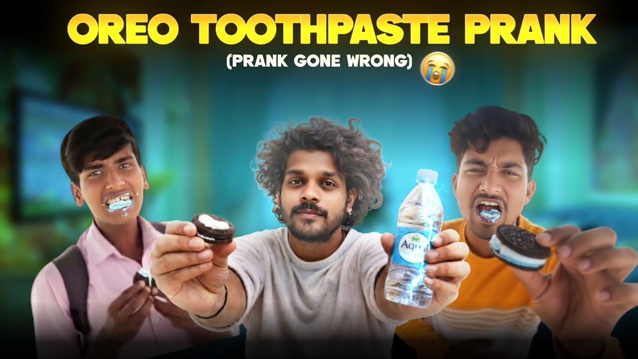TOOTHPASTE OREO Prank! 🤮 (Friends Vomit Reaction)|PRABHAS|GANESH|SUMANTH|KRISHNA|MUBARAK|
