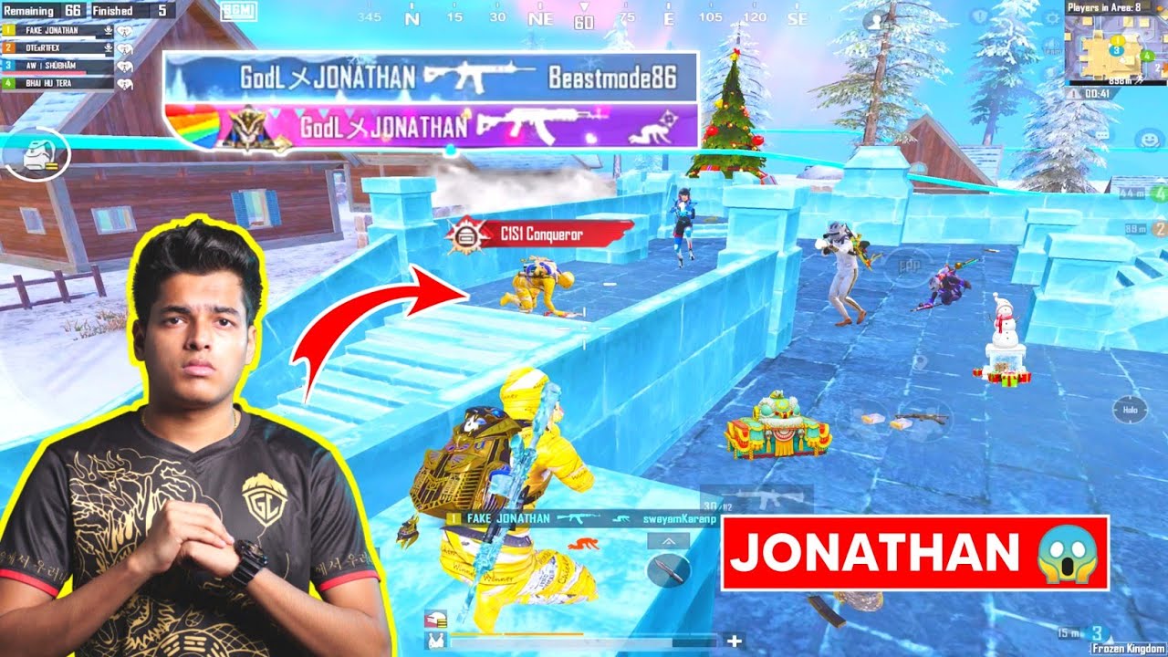 😂 CHANGED NAME TO JONATHAN AND TROLLED LAST ENEMY VERY BADLY IN BGMI 😂 DT GAMING LIVE