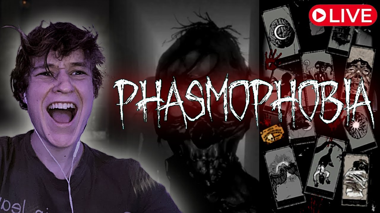 Playing phasmophobia stream (with friend)