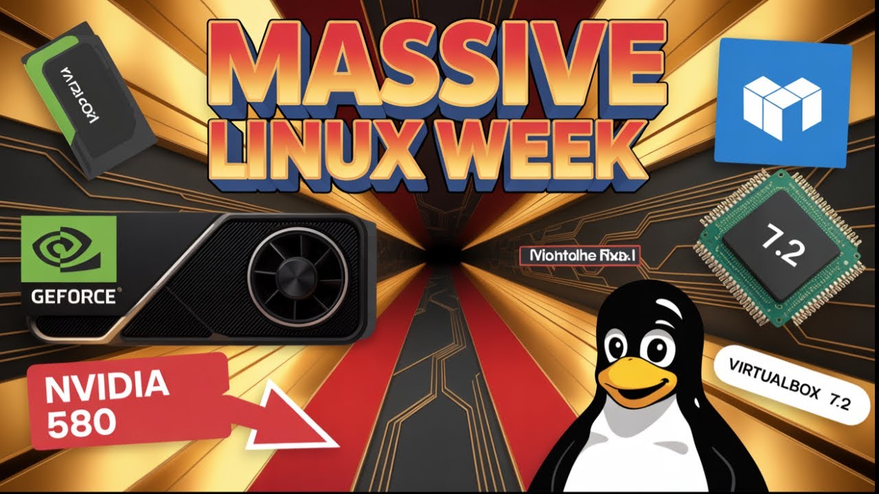 БОЛЬШАЯ неделя Linux: драйвер NVIDIA 580 + VirtualBox ARM Revolution + обновление Debian 13!