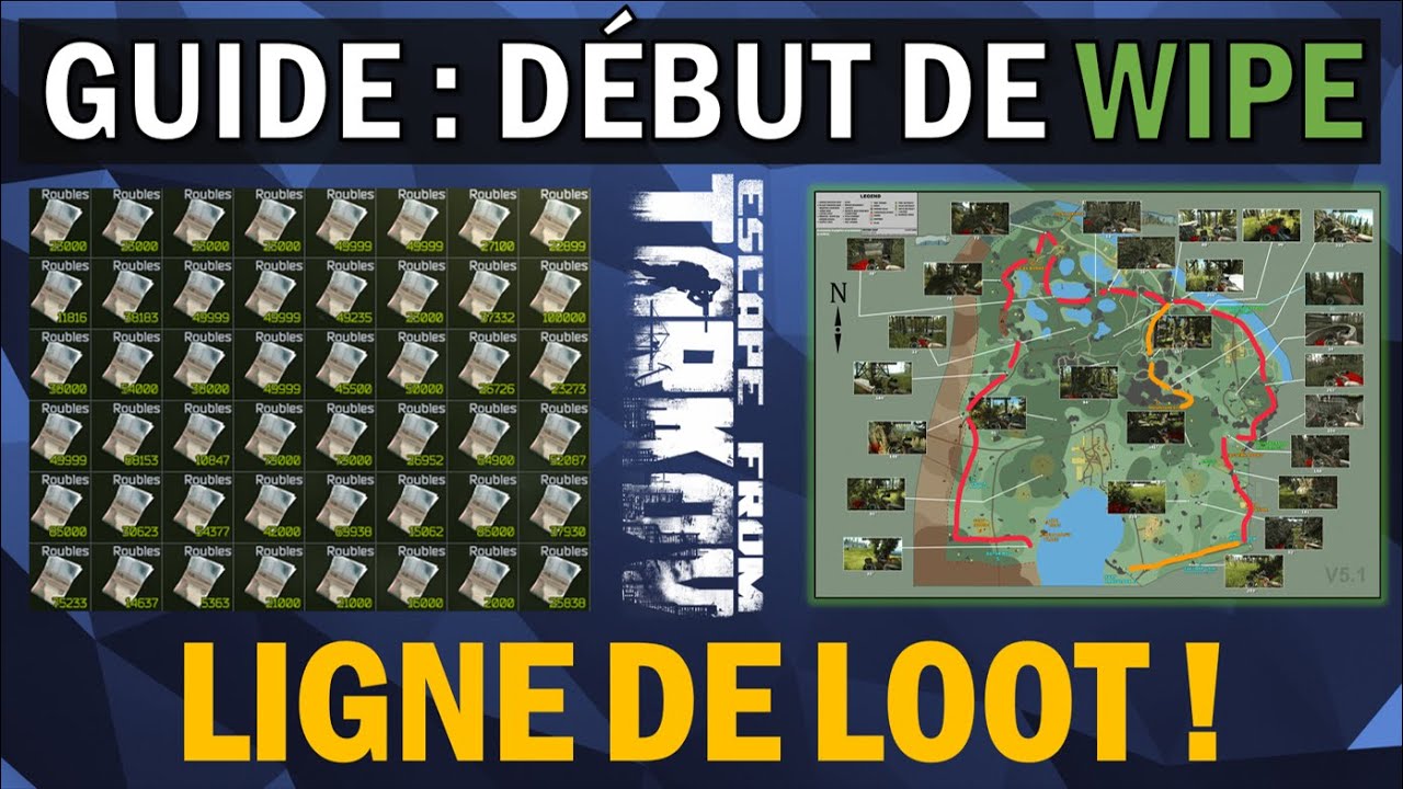 Mini 500.000 roubles - Route de loot sûre BOIS - Guide Tarkov Fr Débutant
