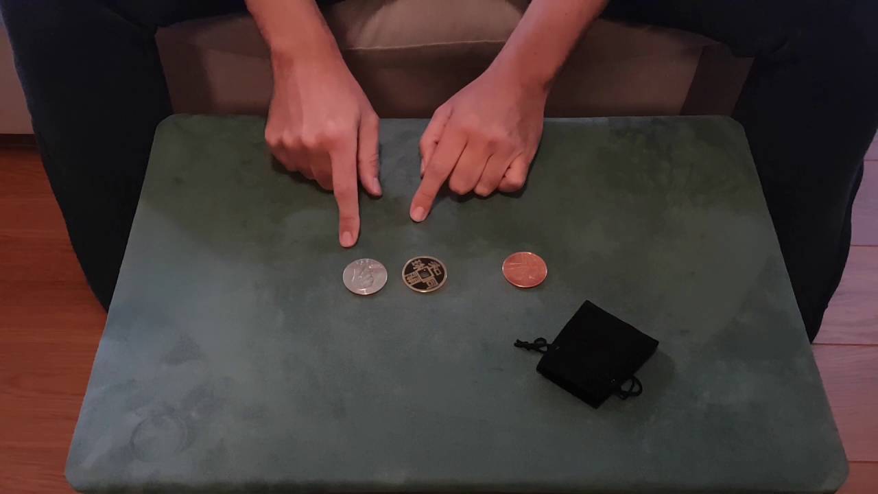 CSB coins (Luis Piedrahita copper silver brass routine)