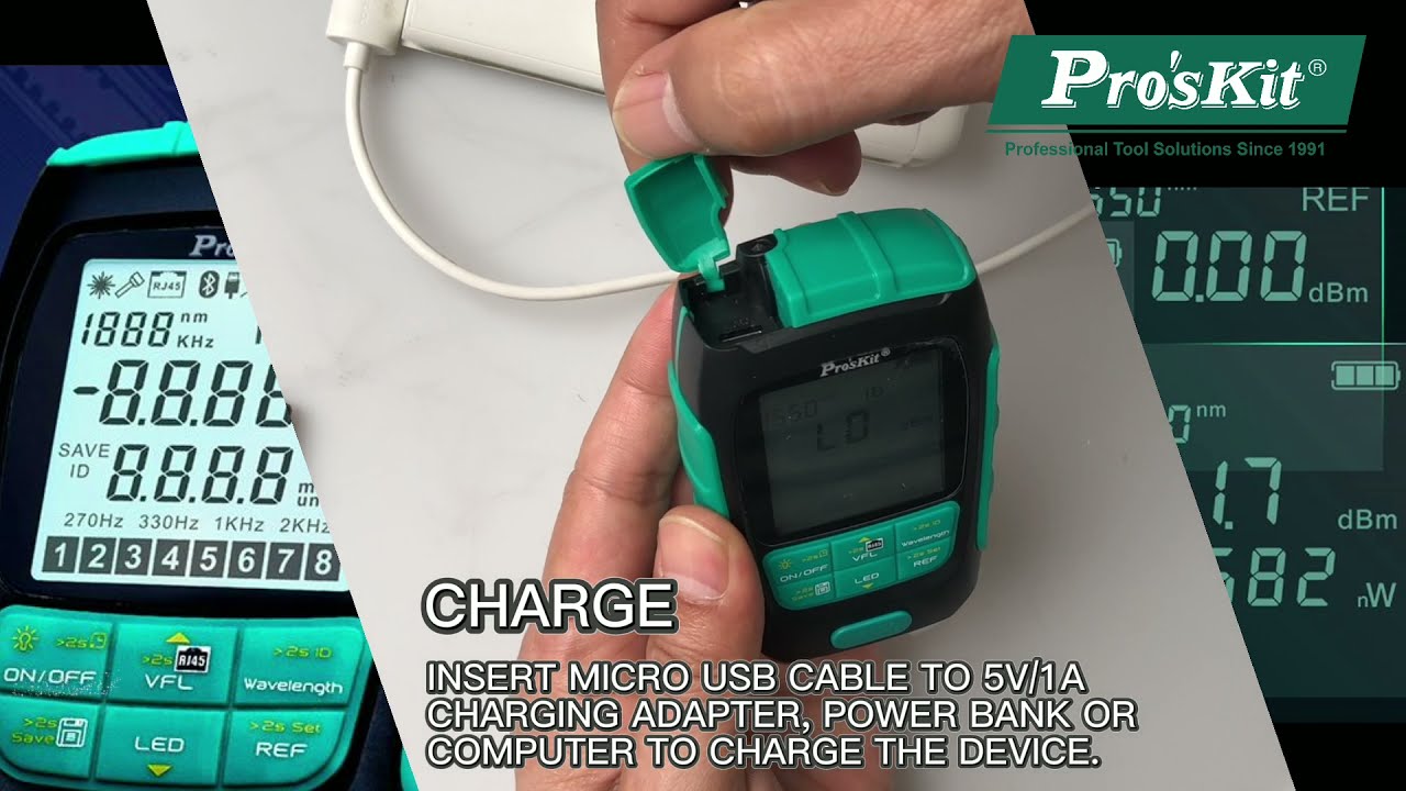 Pro'sKit MT-7615&MT-7616 4 in 1 fiber Optical Power Multimeter KNOW HOW