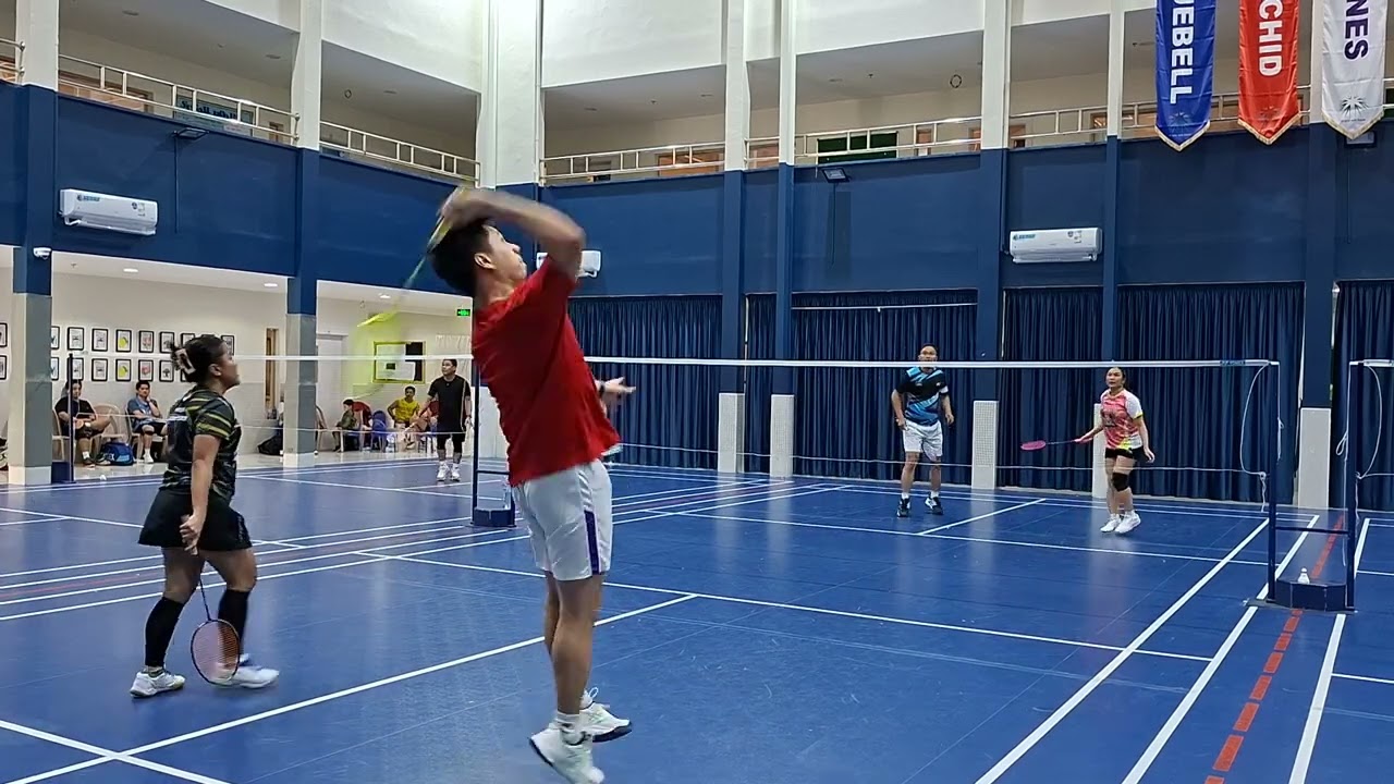 Masters Riyadh Badminton Queing: Ver/Mark vs. Tel/Mark