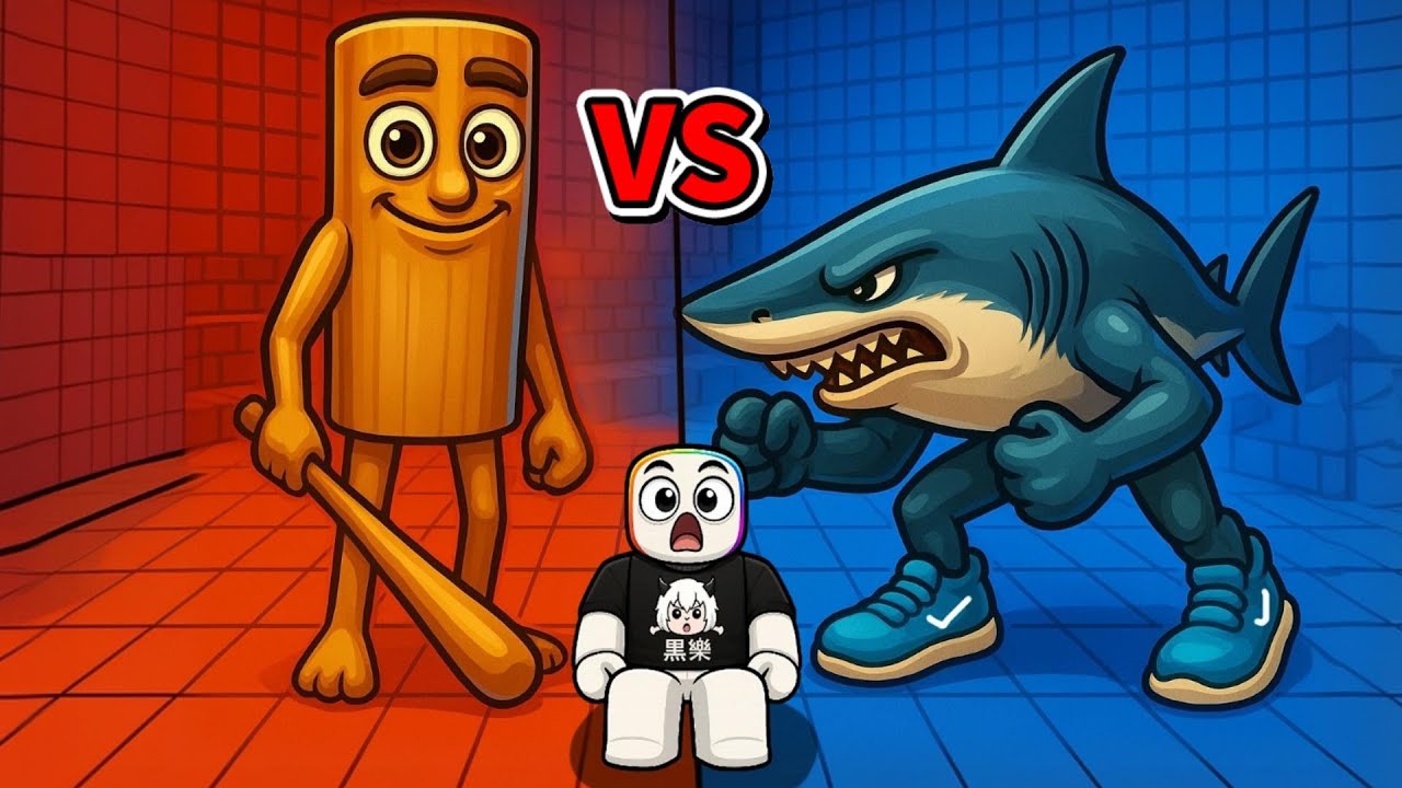咚咚 VS 耐克鯊魚，不斷進化來成為腦腐神 🤯 😂 🙉！！！ 【Roblox 機器磚塊】