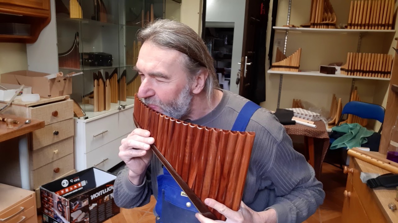Plum wood tenor Pan flute