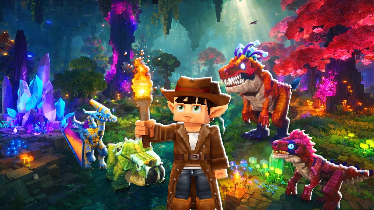 EM BUSCA DO DINOSSAURO MAIS RARO DO HYTALE! - MUNDO ETERNO 13