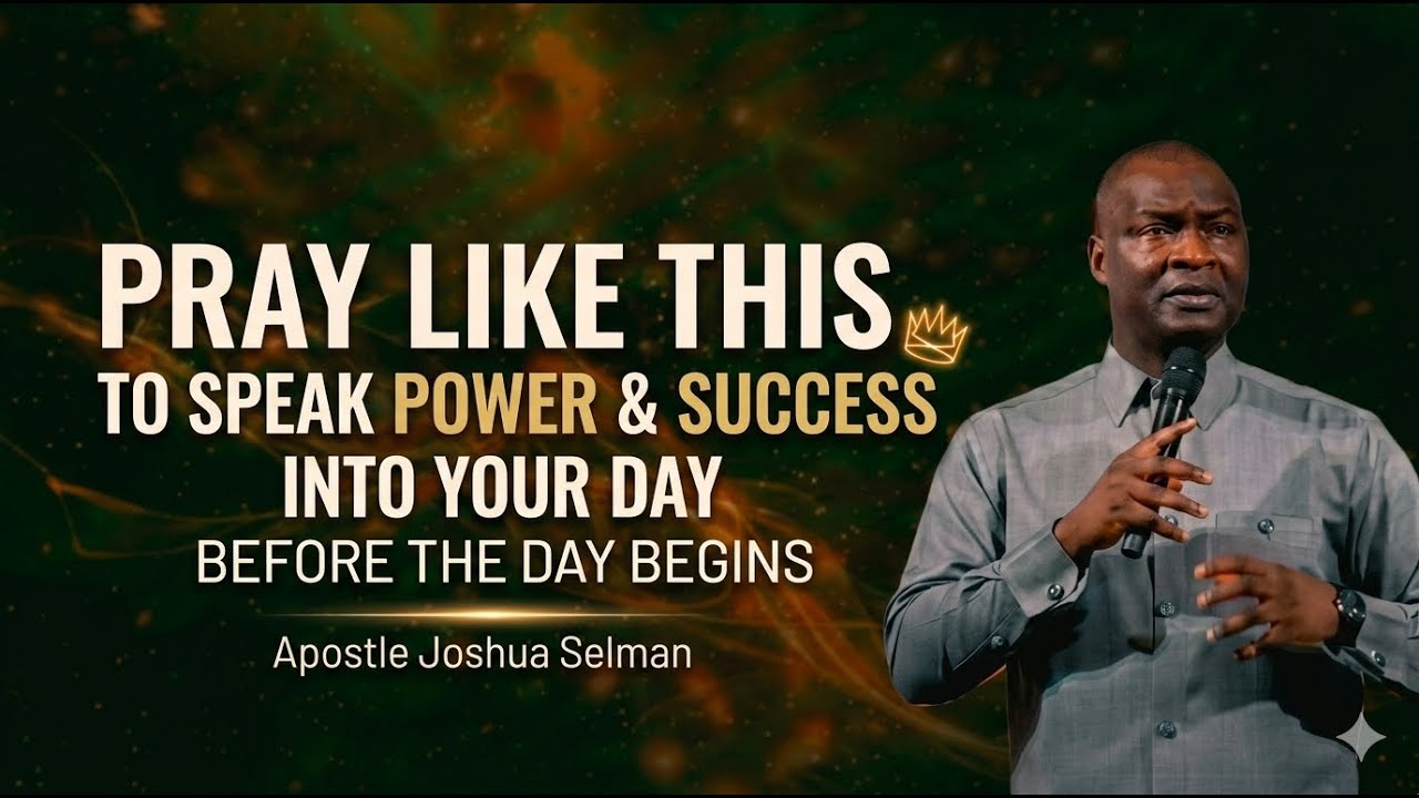 Speak power and success into your day before the day begins || Apostle Joshua Selman