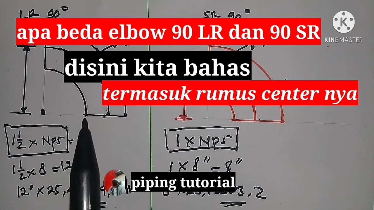 rumus elbow 90 long radius dan short radius