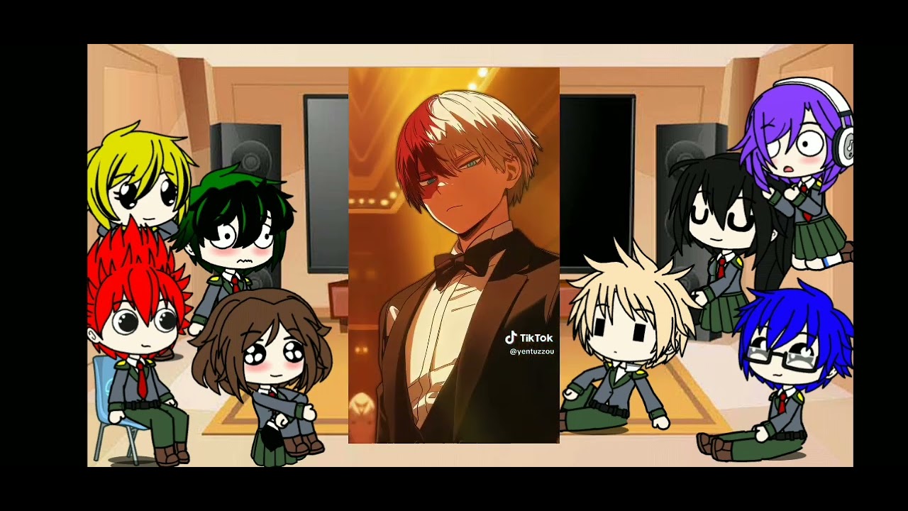 Mha React To TodoDeku As GiyuShino Part (1/2) / Deku As Shinobu Dan Todoroki As Giyu