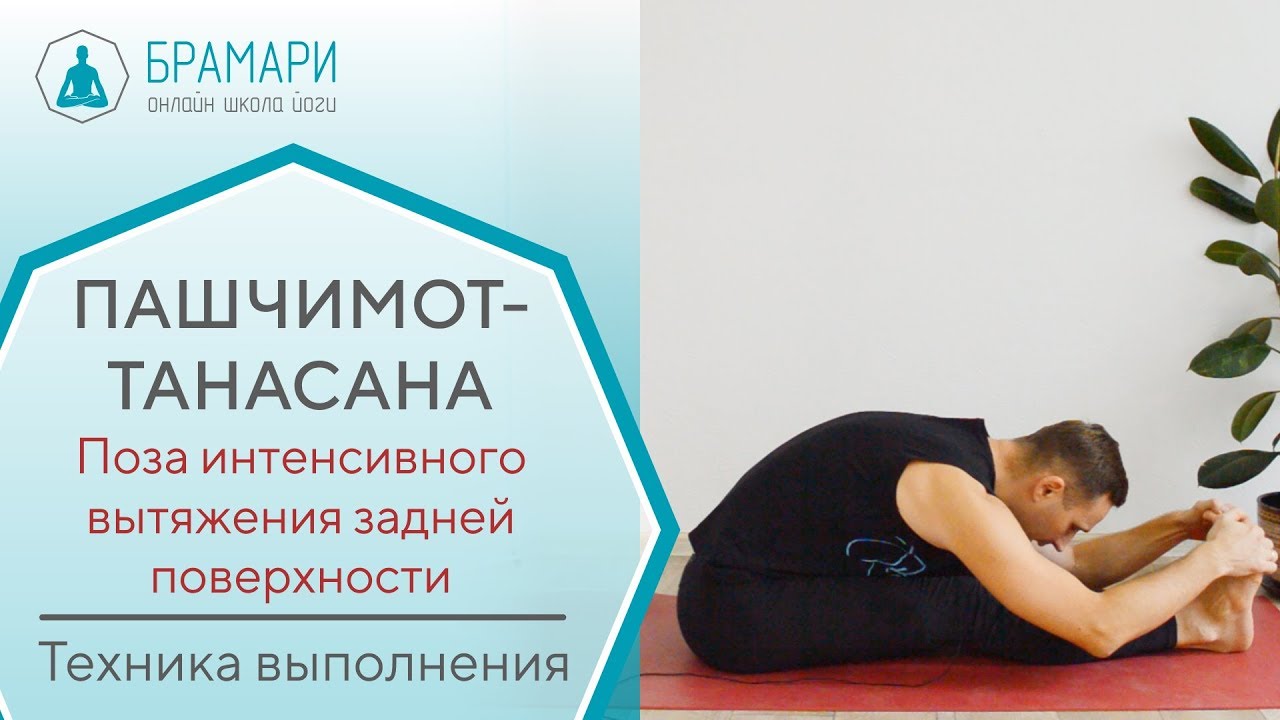 Пашчимоттанасана. Техника выполнения.