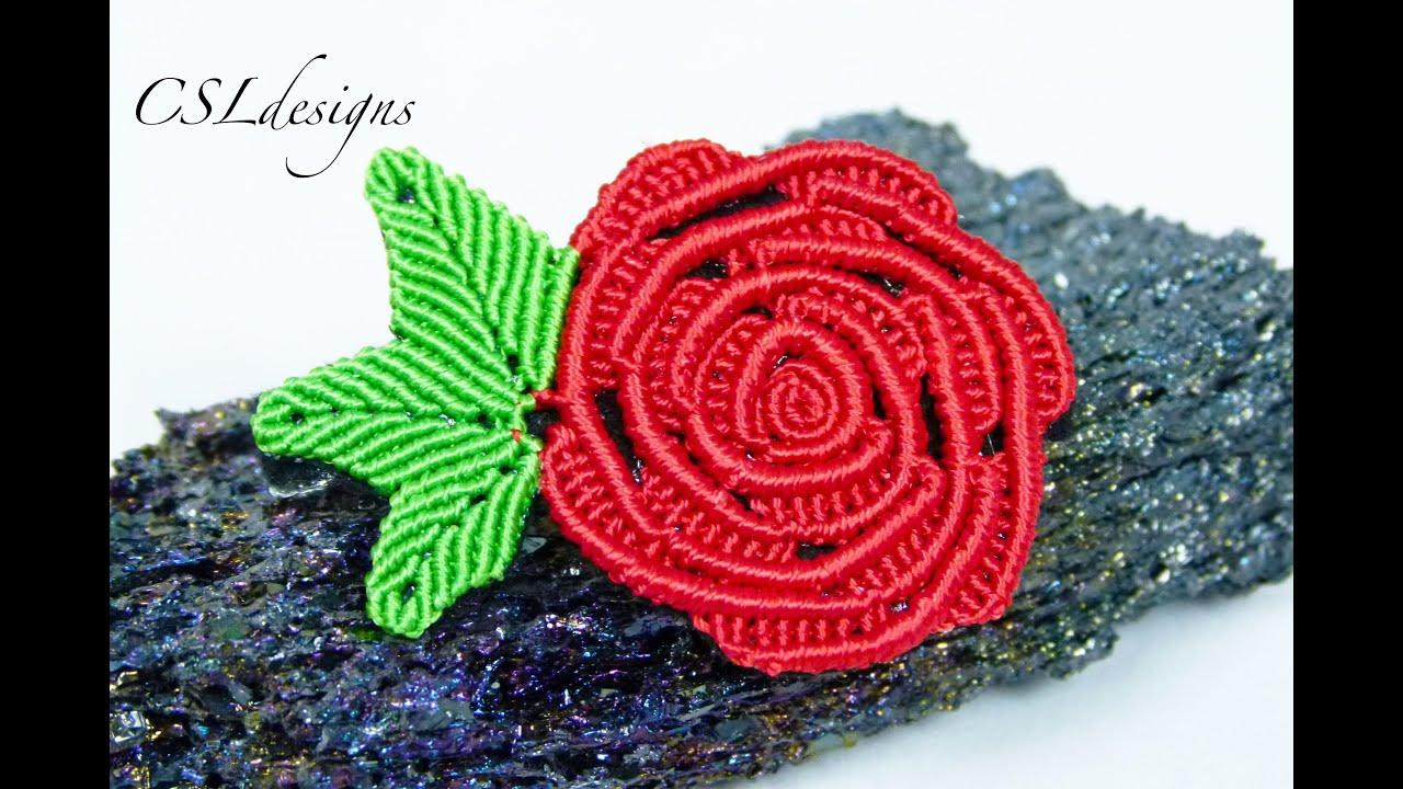 Micro macrame rose | Valentine's Day