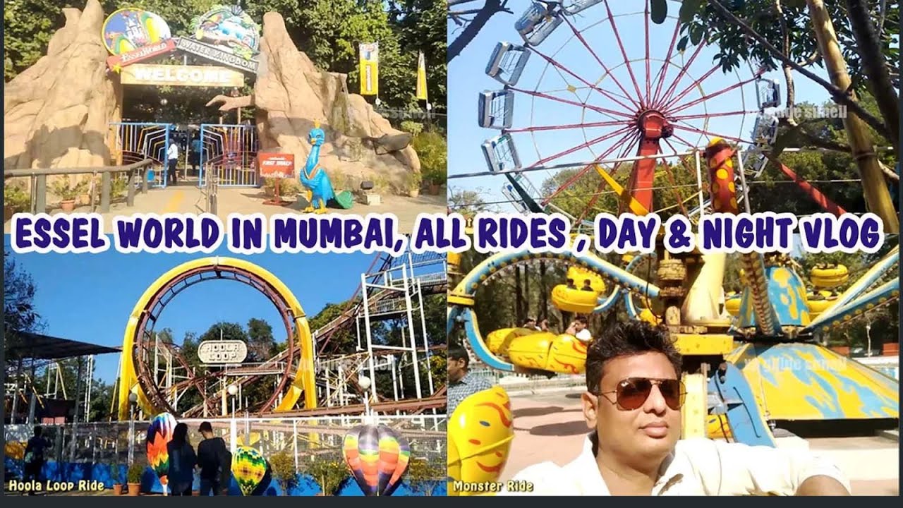 ESSEL WORLD MUMBAI ALL RIDES | DAY & NIGHT VLOG |COMPLETE GUIDE & TIPS| ONE DAY PICNIC SASATRAVELSIN