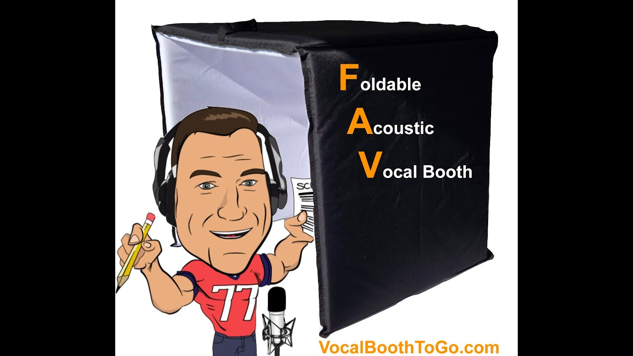 Foldable Portable Acoustic Vocal Booth, Hylander Vocal Booth for travelling voice over actors record