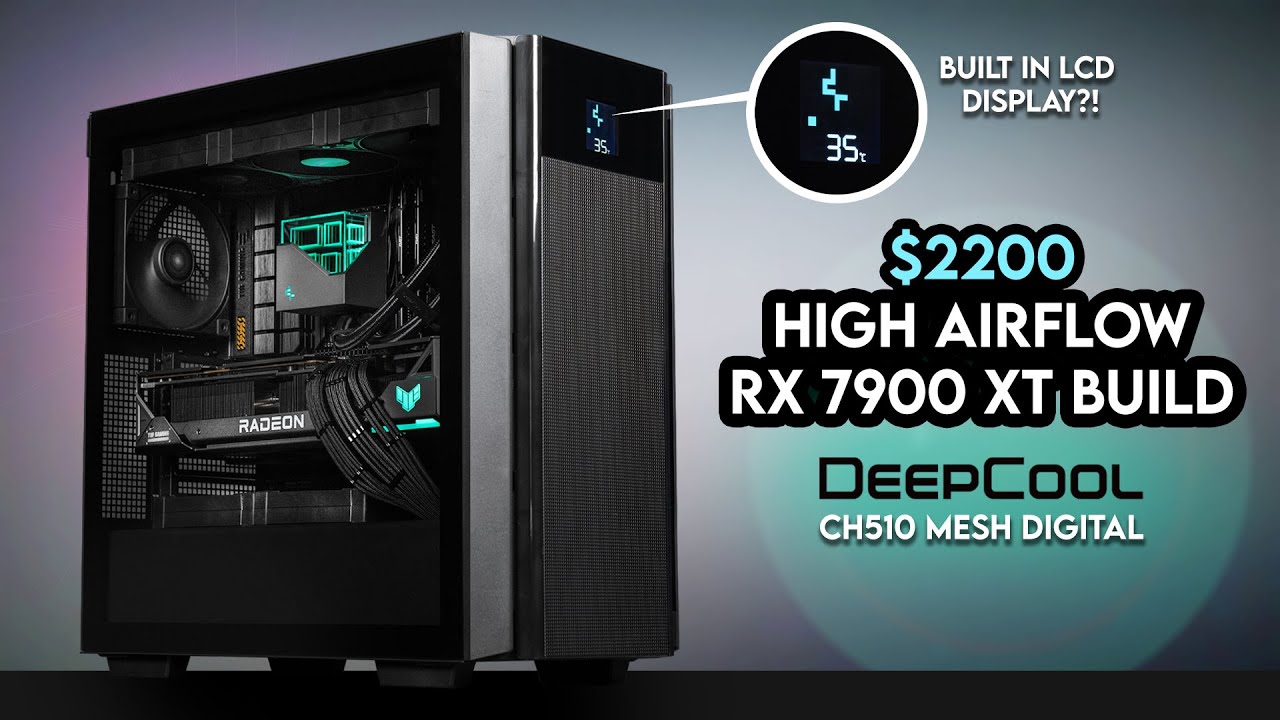 Simple, Stylish | DeepCool CH510 Mesh Digital Gaming PC Build | ASUS TUF RX 7900 XT AMD Radeon 7900X