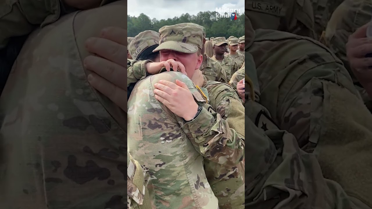 Big sister secretly returns from deployment to tap out Army graduate