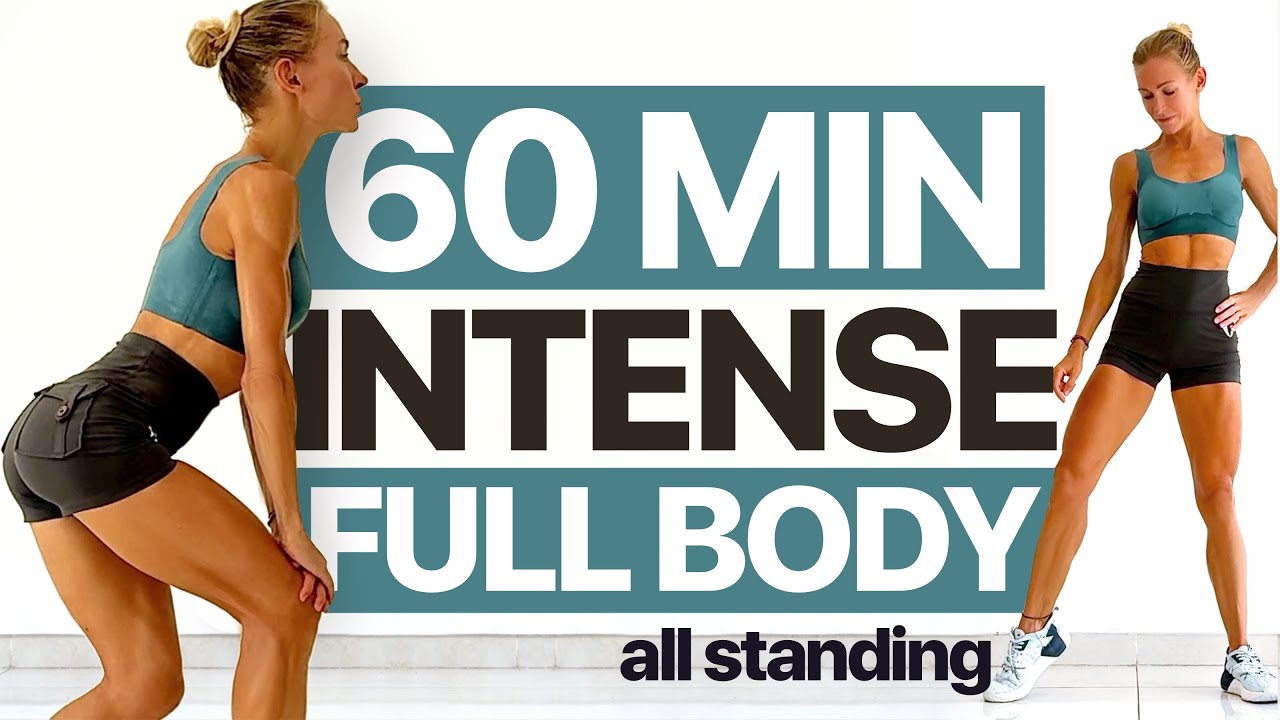 60 MIN Full Body FAT BURN & WEIGHT LOSS Cardio HIIT Workout | All Standing
