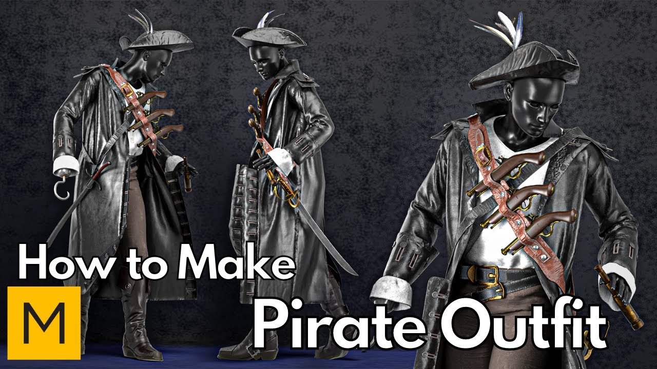 Marvelous Designer | How to make the pirate No.1 | #Timelapse | #2x_Speed