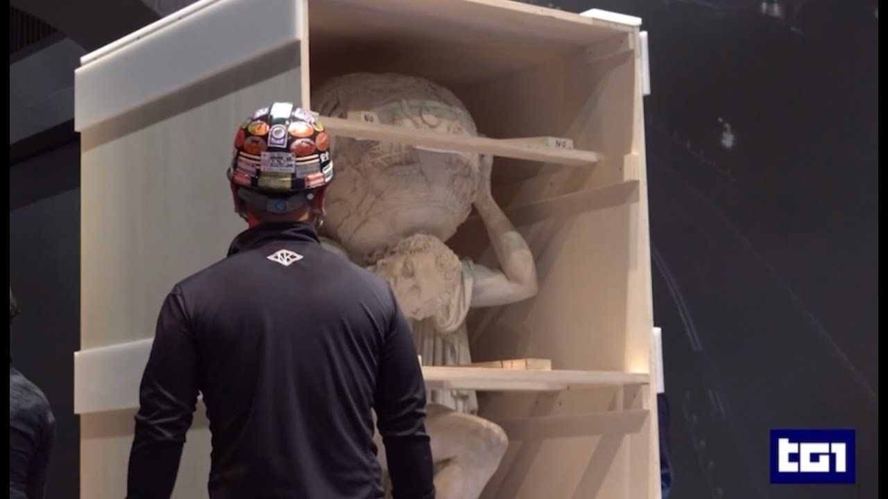 TG1 - Le immagini dell’arrivo al Padiglione Italia a Expo2025 Osaka dell’Atlante Farnese