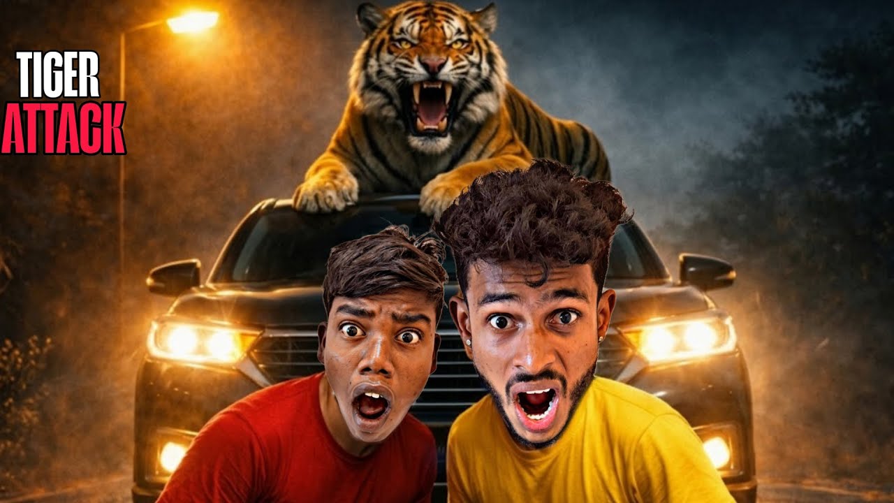 CHOTU FOUND TIGER AT NIGHT VILLAGE TIGER ATTACK ON NIGTH CHOTU #factfireking 