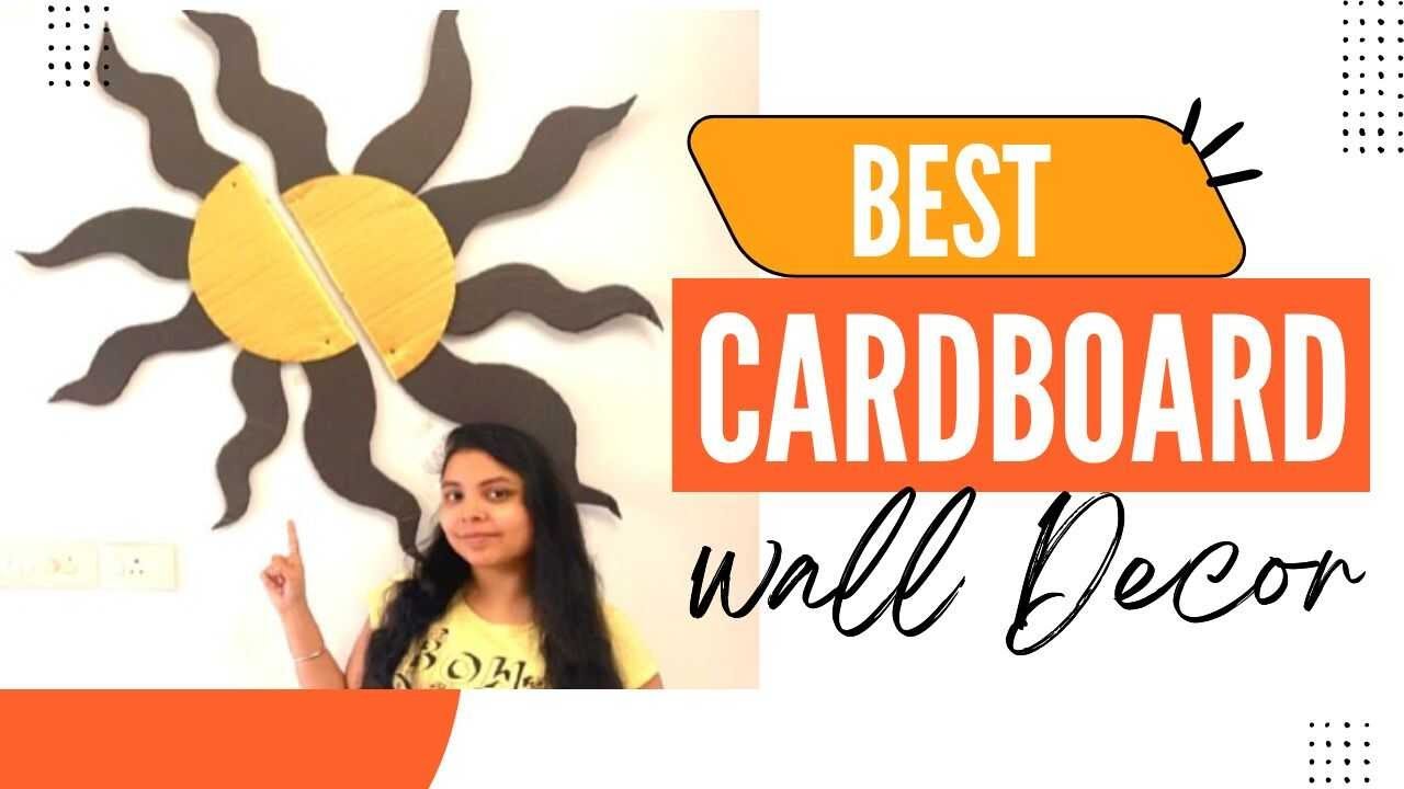 Best Cardboard Wall Decor / Wall Decor Out Of Waste / Recycled Wall Decor / Recycled Craft / DIY