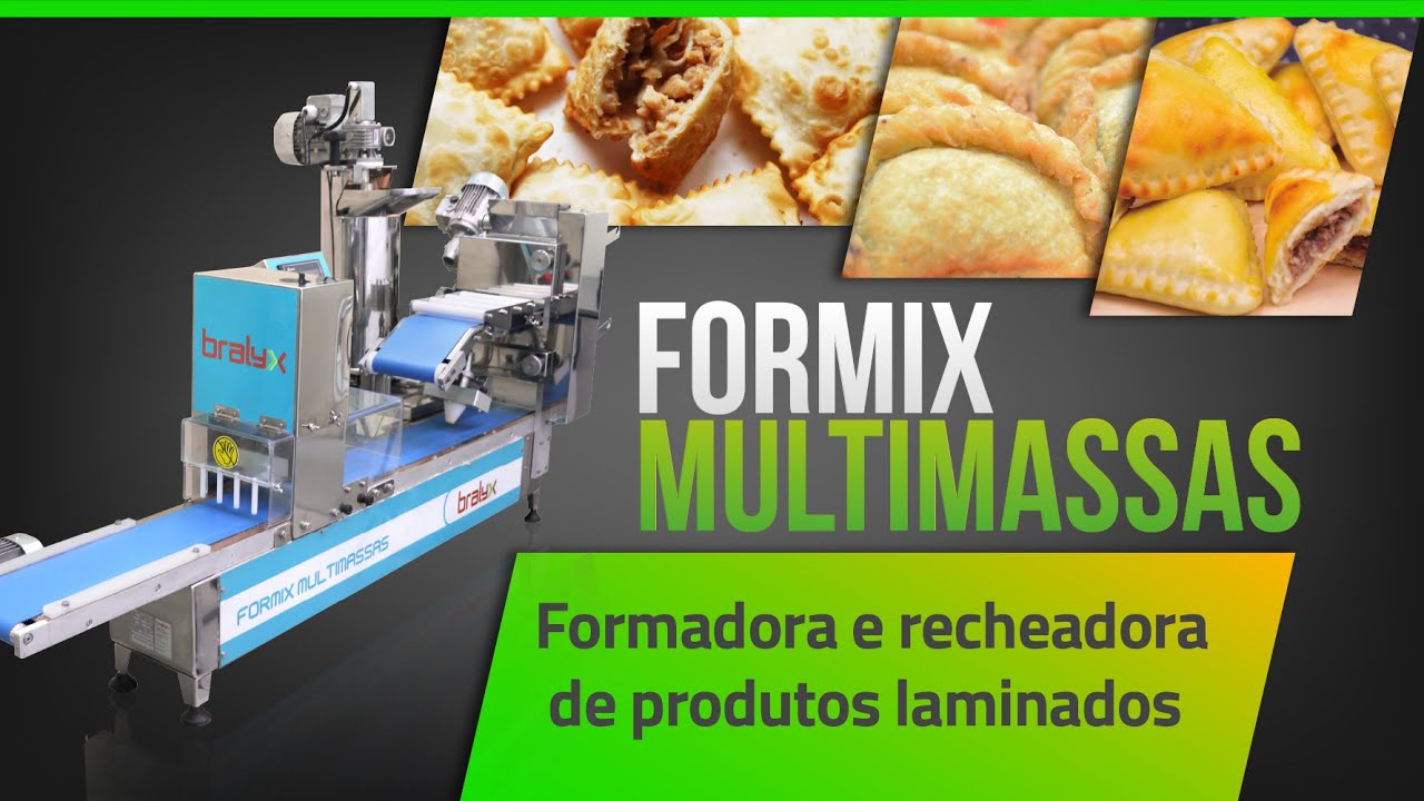 FORMIX MULTIMASSAS BRALYX | Formadora e Recheadora Versátil para Massas Laminadas Diversas
