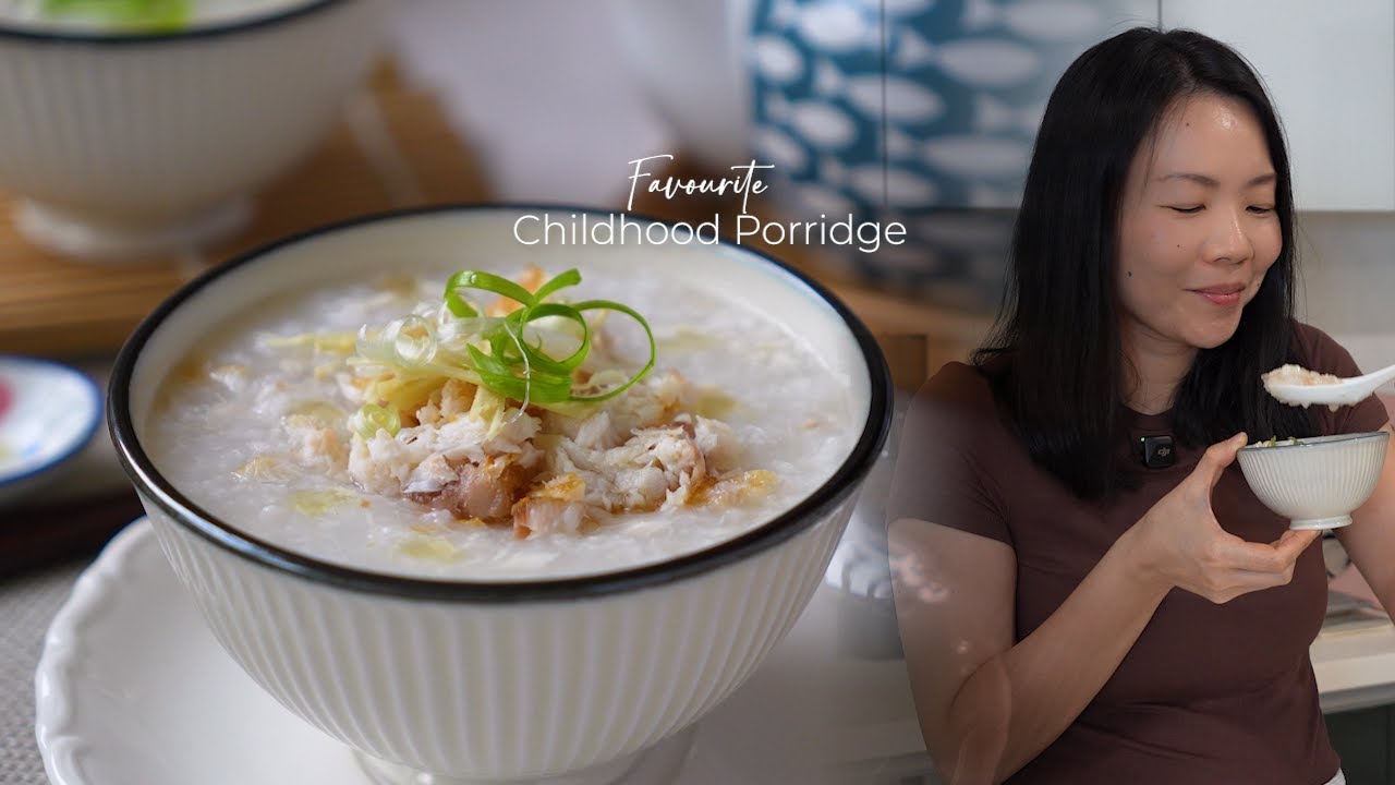 My Dad’s Fried Fish Porridge Recipe Chinese Style | My Favourite Childhood Fish Porridge