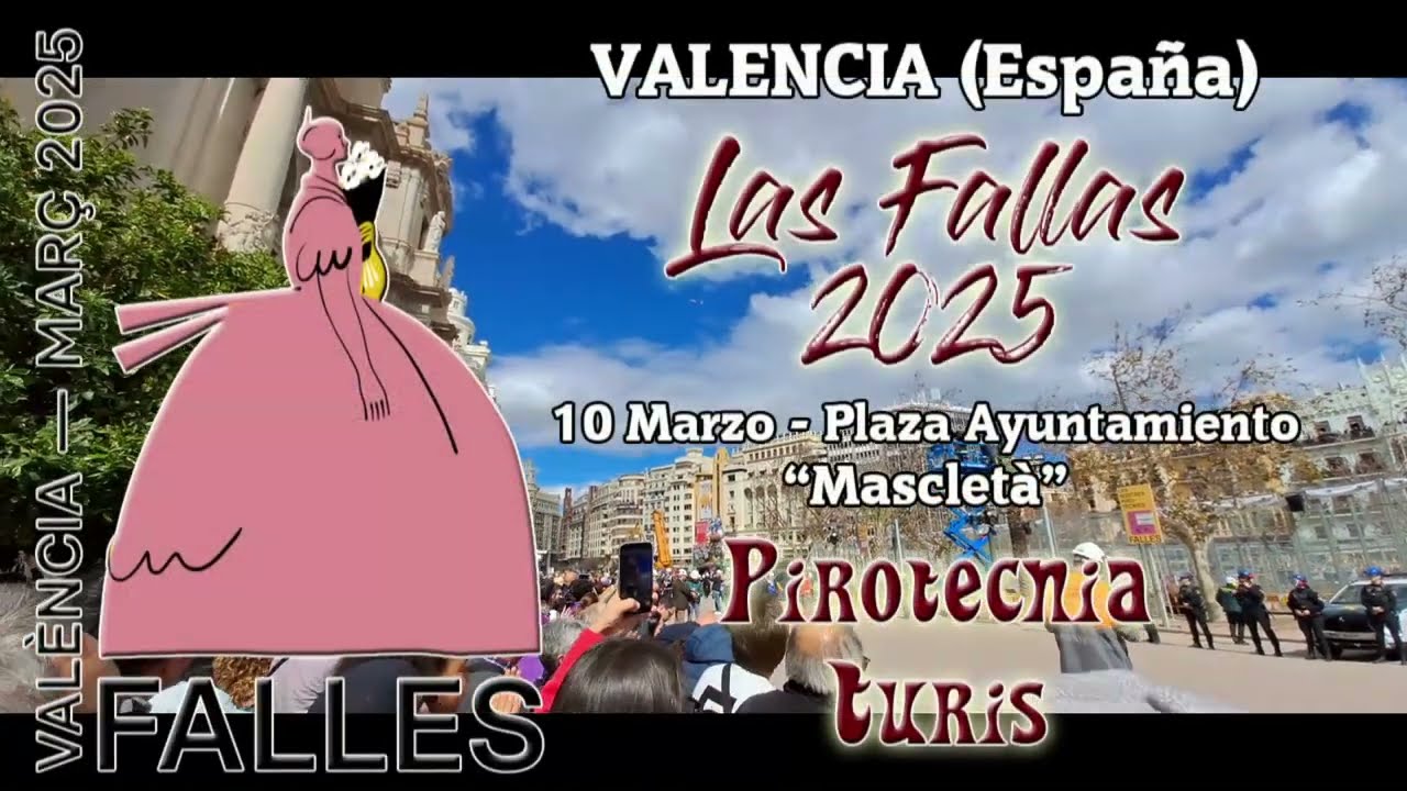 FIREWORKS SHOW - VALENCIA (Espa&ntilde;a) - LAS FALLAS 2025 - PIROTECNIA TURIS  #daylight  #masclet&agrave;