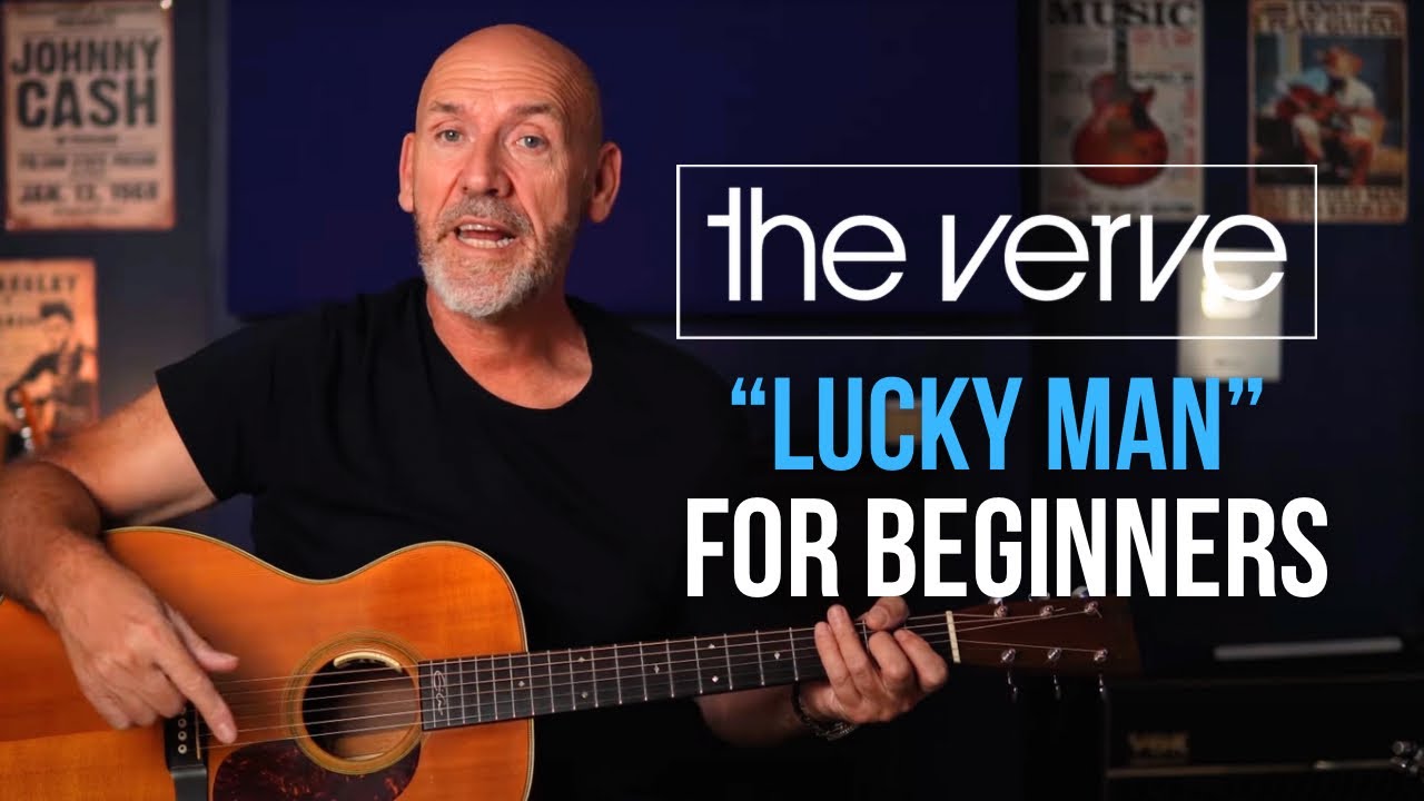 How to play Lucky Man - The Verve - Guitar Lesson