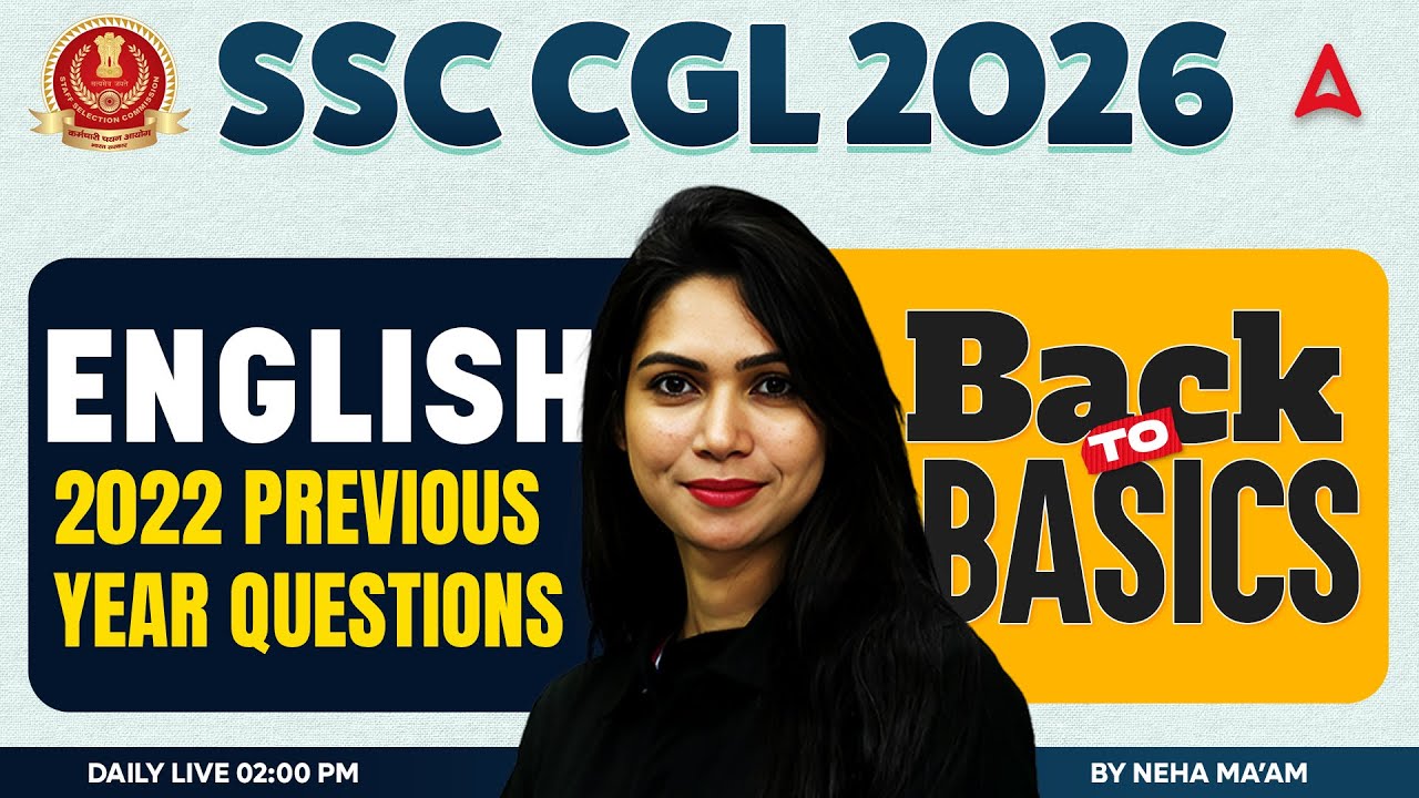 SSC CGL 2026 | SSC CGL 2022 English Paper Solution All Shift | SSC CGL English Classes By Neha Mam