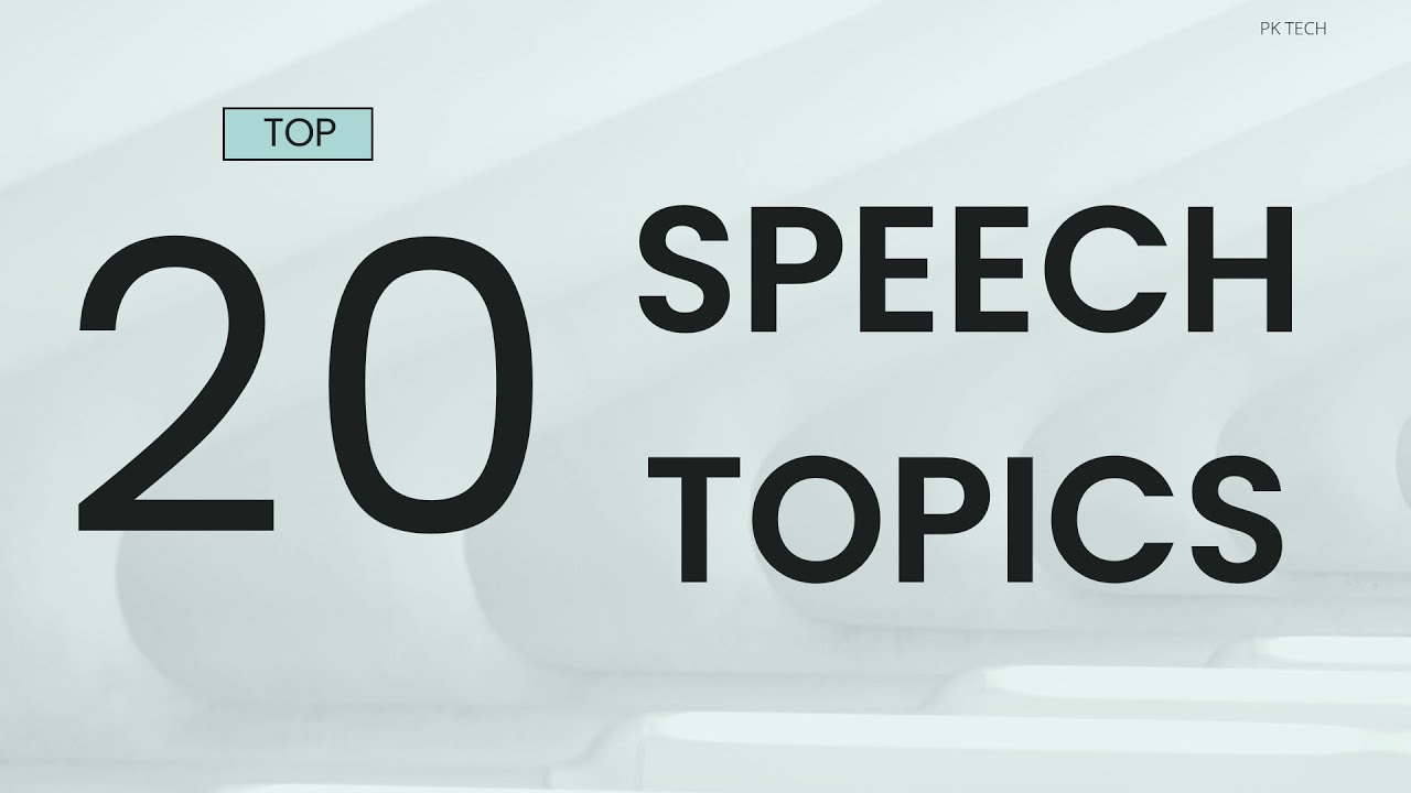 Top 20 Topics For Speech in English | Easy And Interesting Topics for Speech |