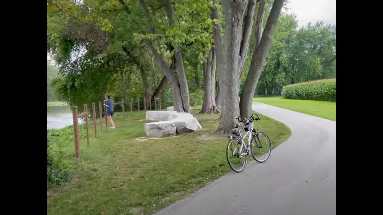 Wabash River Trail:  Biking from Lagro to Wabash Indiana