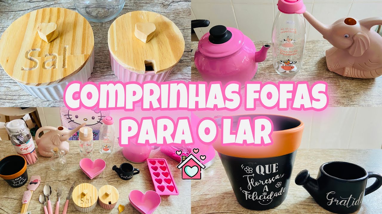 🛍Comprinhas fofa para o Lar na shopee cozinha fofa rosa compras do m&ecirc;s pra casa .