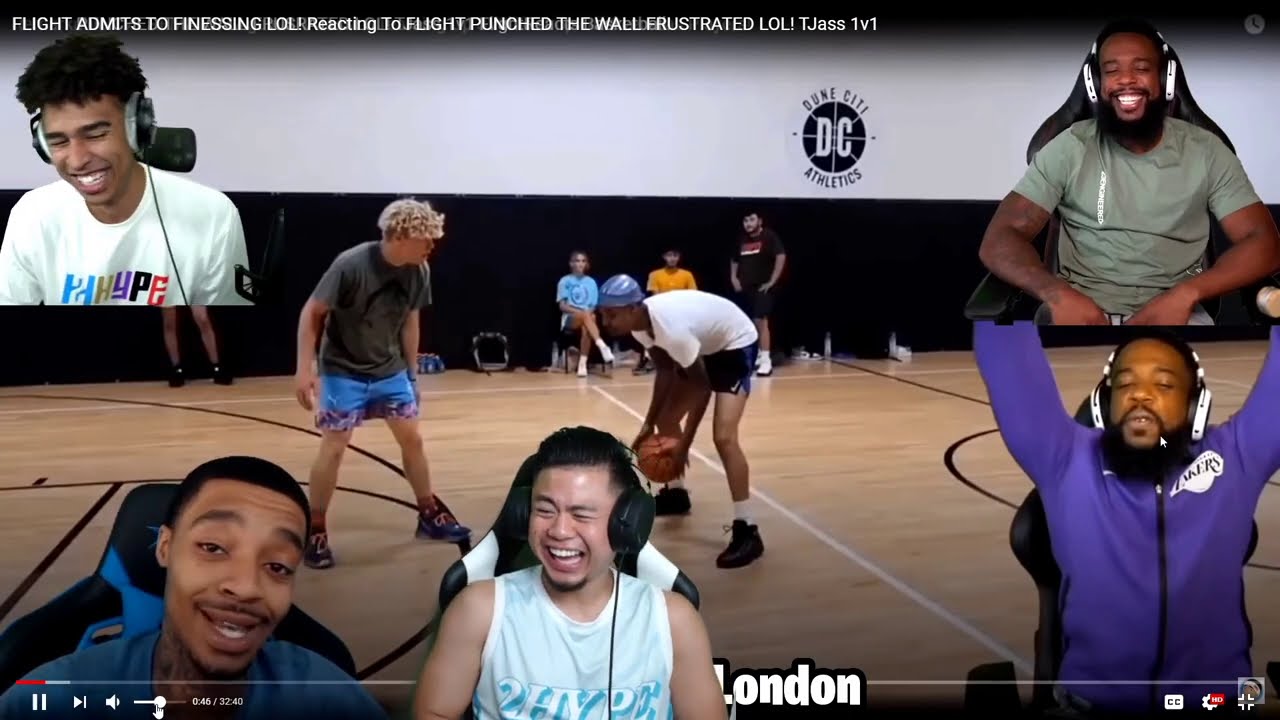 FLIGHT ONE OF A KIND LOL! ZOOM CALL 1V1 BASKETBALL REACTION WITH FLIGHT, LSK & CASH!!