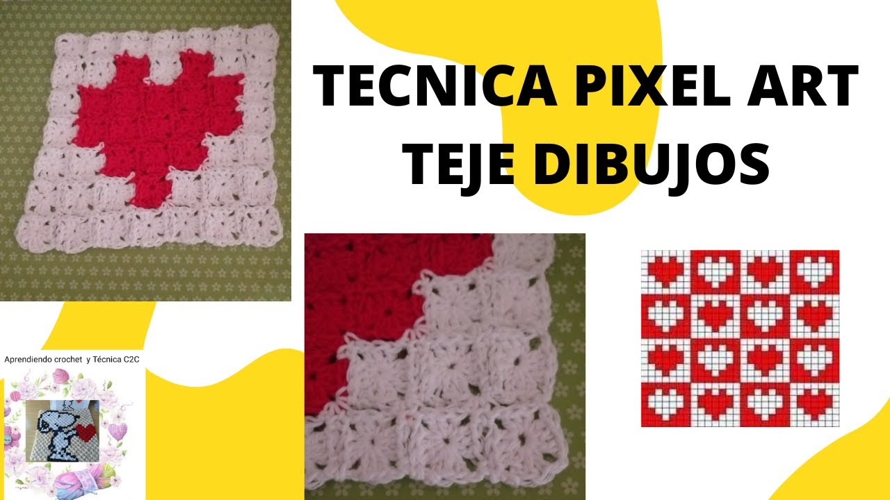 Tecnica Pixel art a crochet