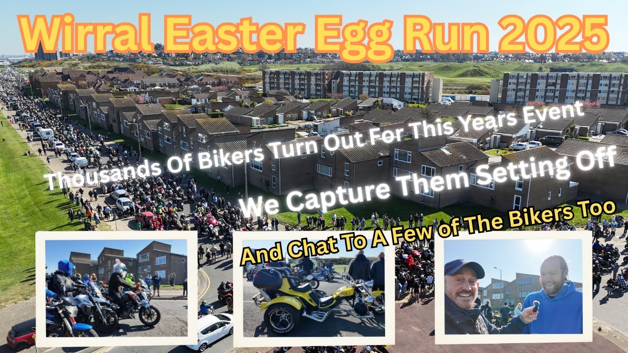 Wirral Easter Egg Run 2025 - Thousands of Bikers Gather For the 20 Mile Ride for Childrens Charities