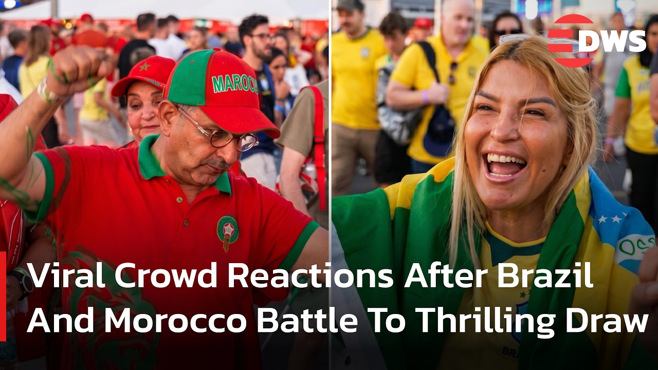 Heartbreaking & Epic Viral Fan Reactions Brazil vs Morocco World Cup | DWS News | AD1F