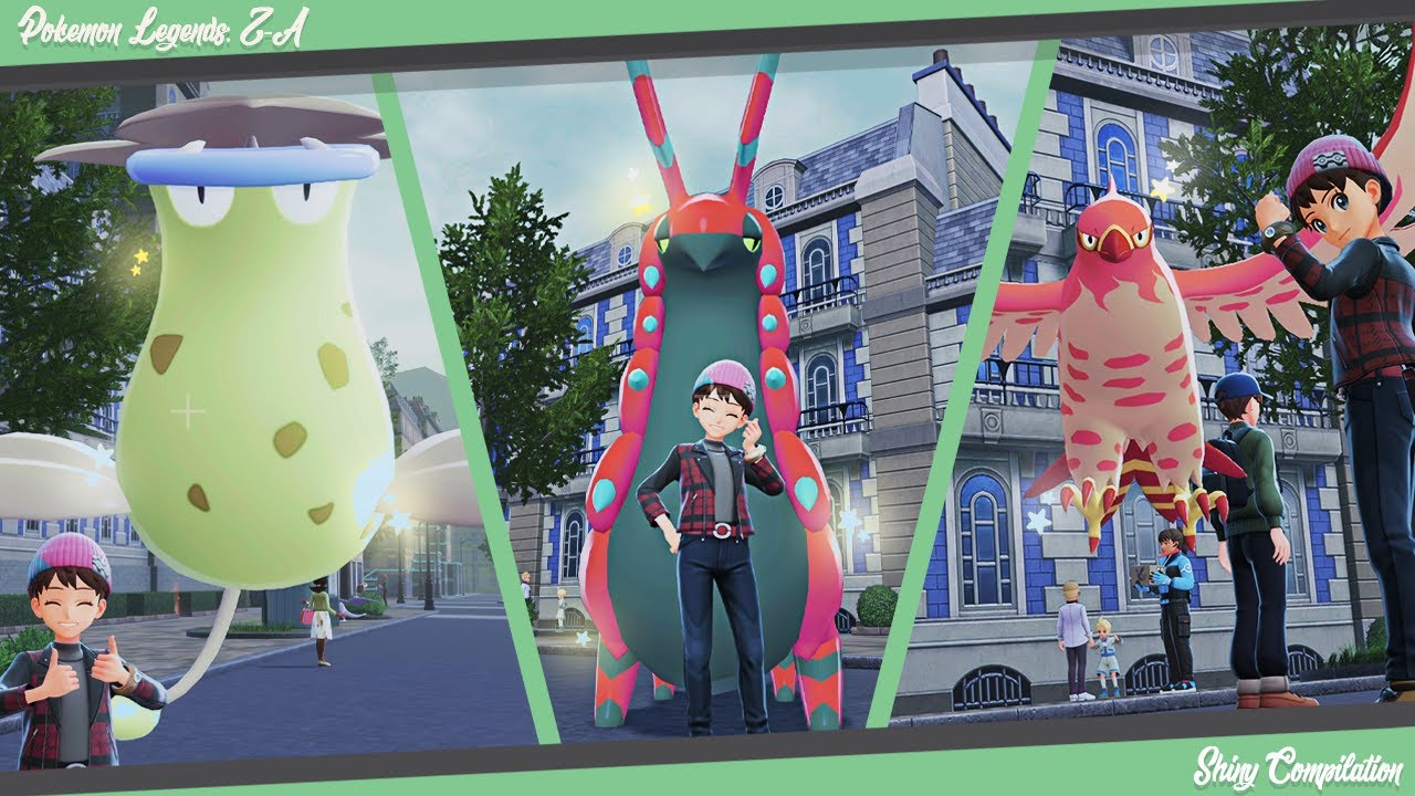Pokémon Legends: Z-A | Полная подборка покемонов с блестящими шансами