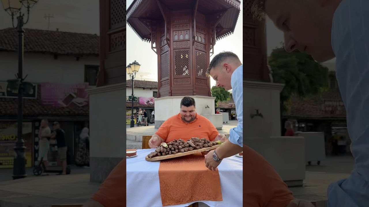 Sermed kod Junuza pojeo 153 ćevapa i oborio rekord ! #shorts #tiktok #youtube #youtubeshorts